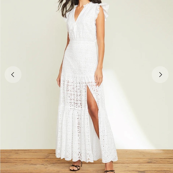 Veronica Beard Satori White Eyelet Dress Size 2 - Picture 4 of 10